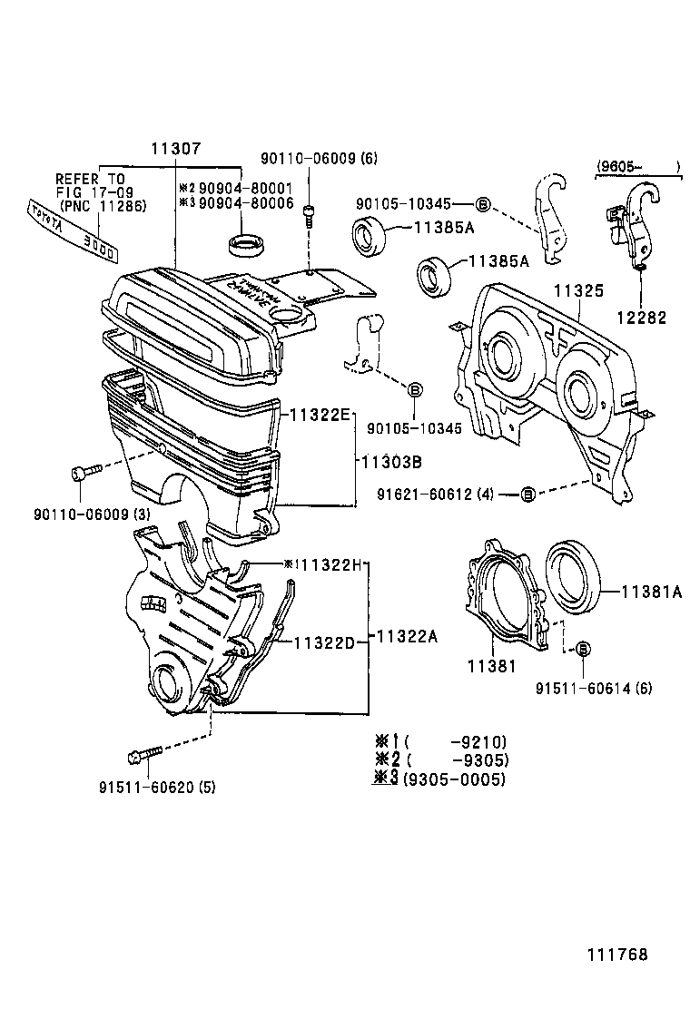 11302-46030 COVER, TIMING BELT, NO.1 product image