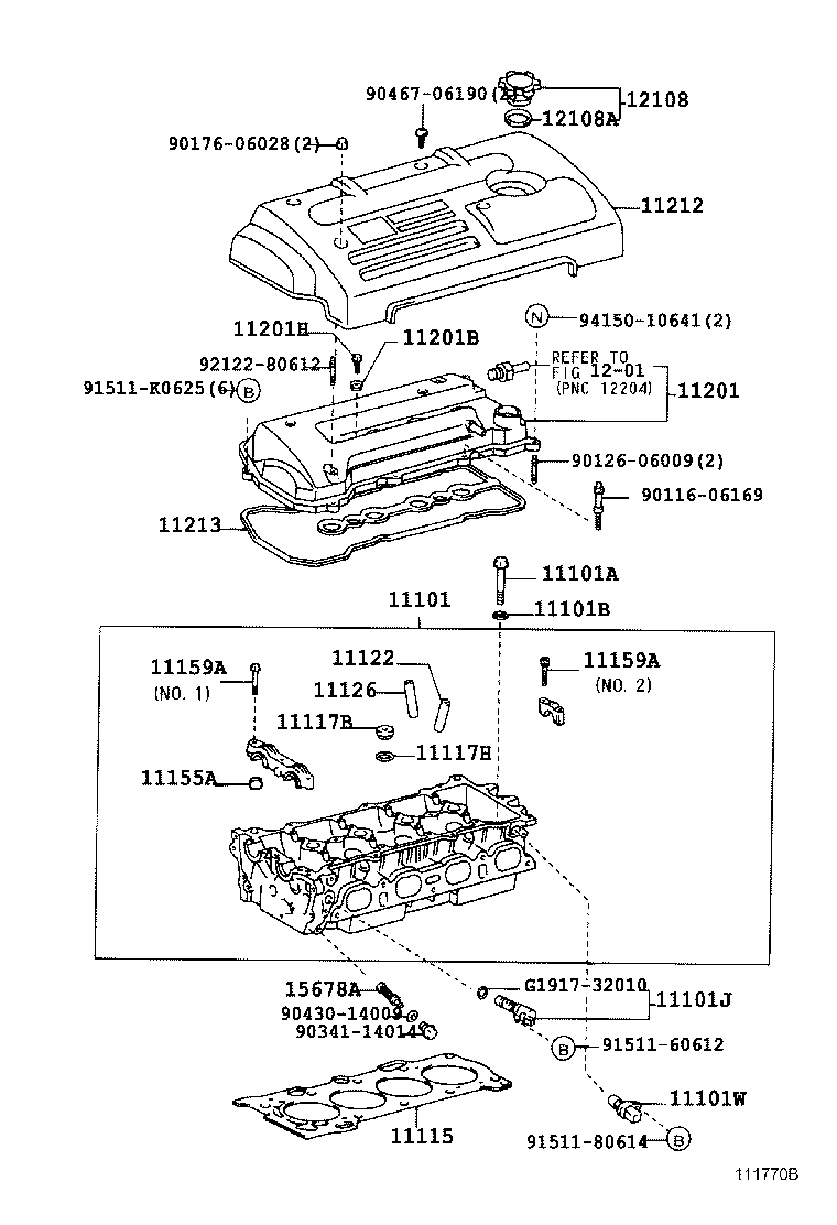 11101-09100 HEAD SUB-ASSY, CYLINDER product image
