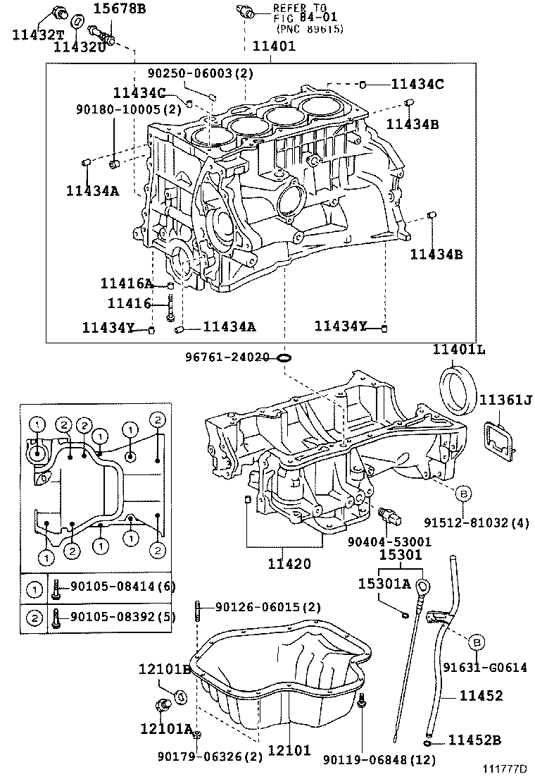11401-09130 BLOCK SUB-ASSY, CYLINDER product image