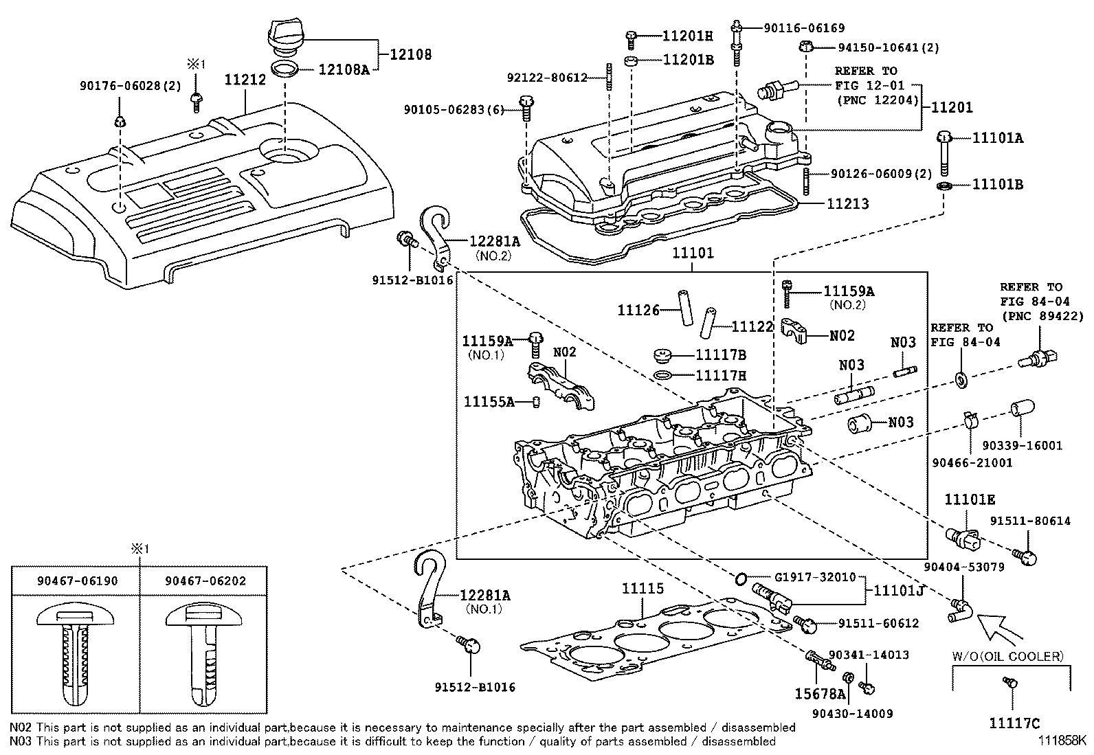 11101-22090 HEAD SUB-ASSY, CYLINDER product image