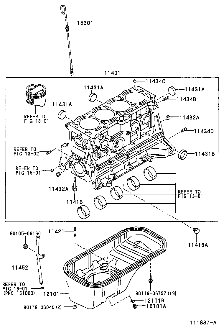 11401-79367 BLOCK SUB-ASSY, CYLINDER product image