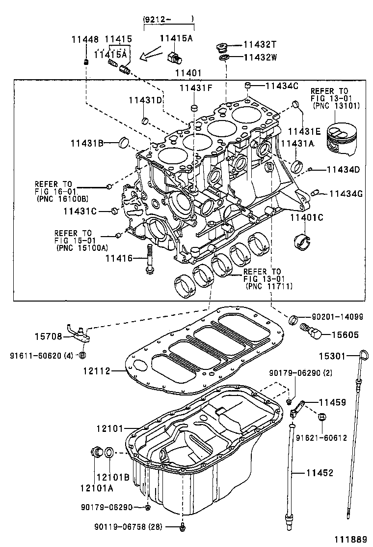 11401-69476 BLOCK SUB-ASSY, CYLINDER product image