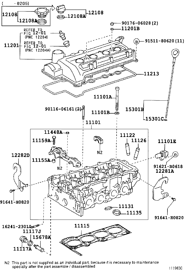 12180-02020 CAP SUB-ASSY, OIL FILLER product image