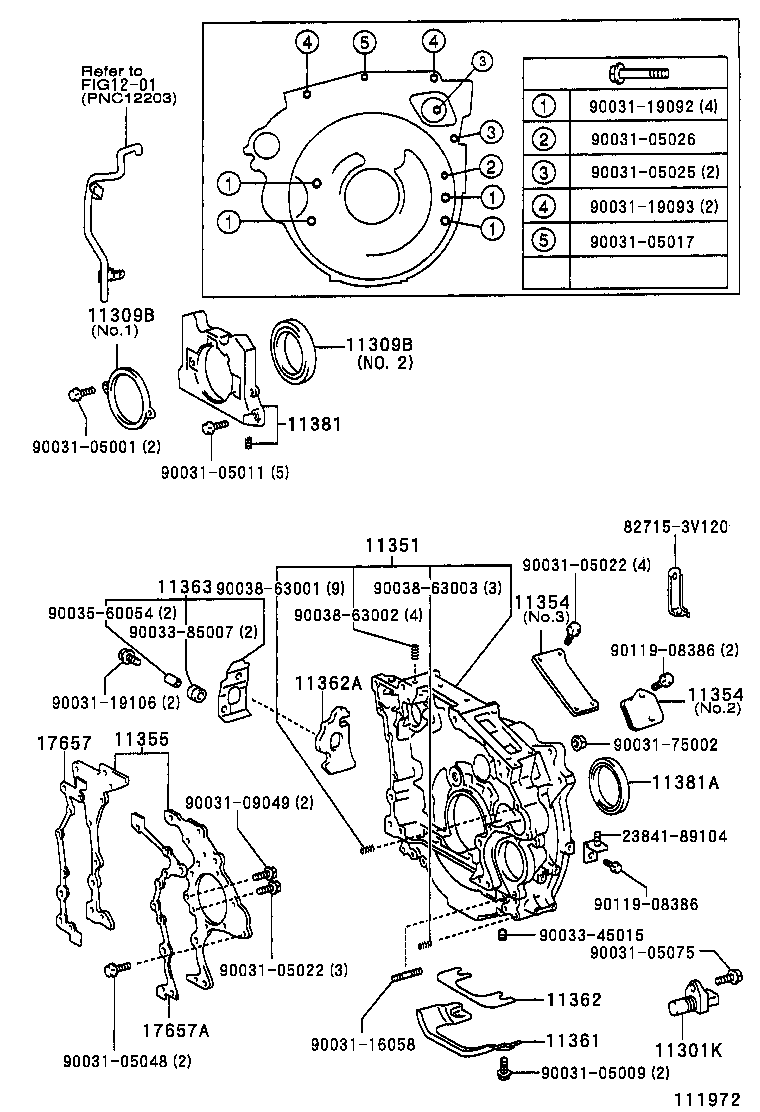 11308-78140 HOUSING, FLYWHEEL product image