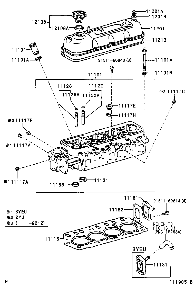 11101-64240 HEAD SUB-ASSY, CYLINDER product image