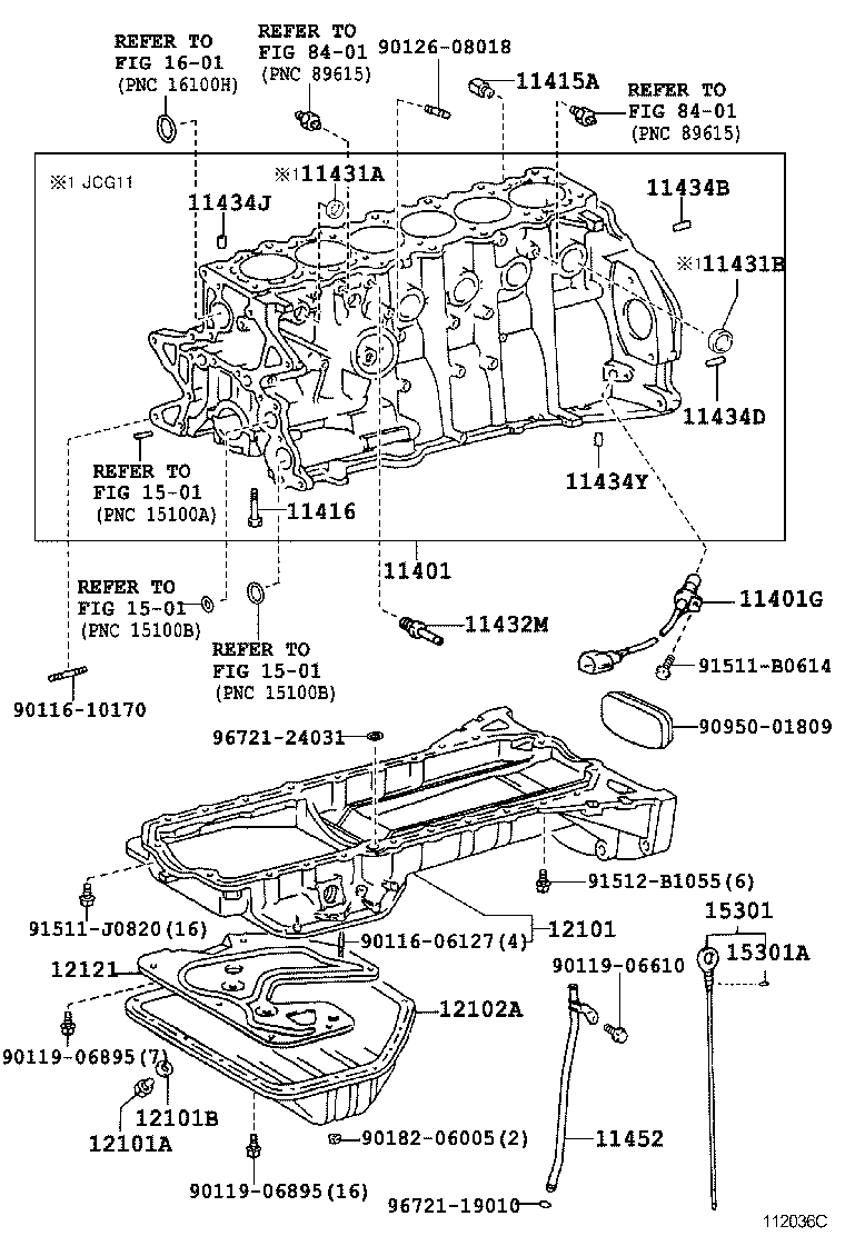 11452-46110 GUIDE, OIL LEVEL GAGE product image