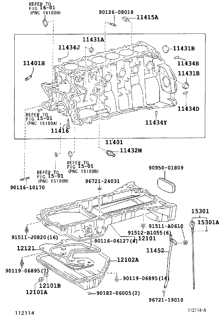 11401-49668 BLOCK SUB-ASSY, CYLINDER product image
