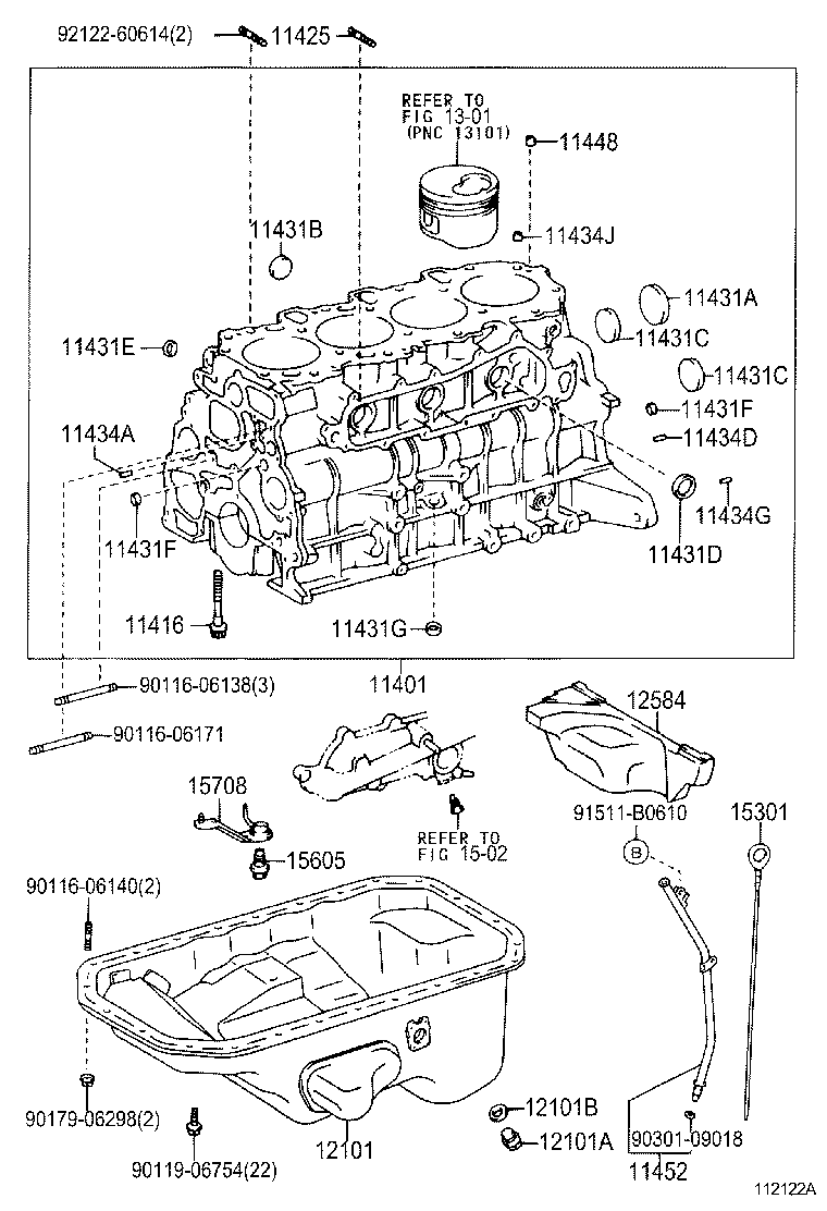 11401-39745 BLOCK SUB-ASSY, CYLINDER product image
