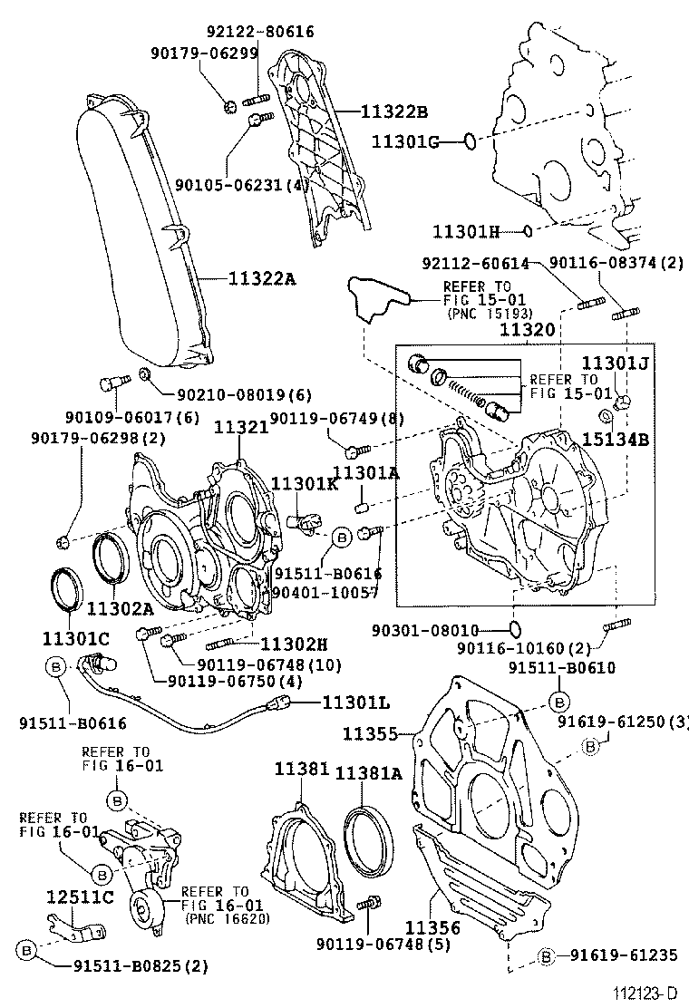 11322-30010 COVER, TIMING BELT, NO.2 product image