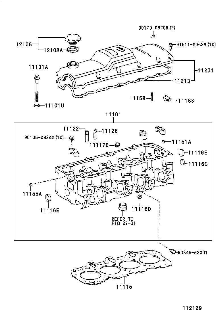 11115-67050-01 GASKET, CYLINDER HEAD product image