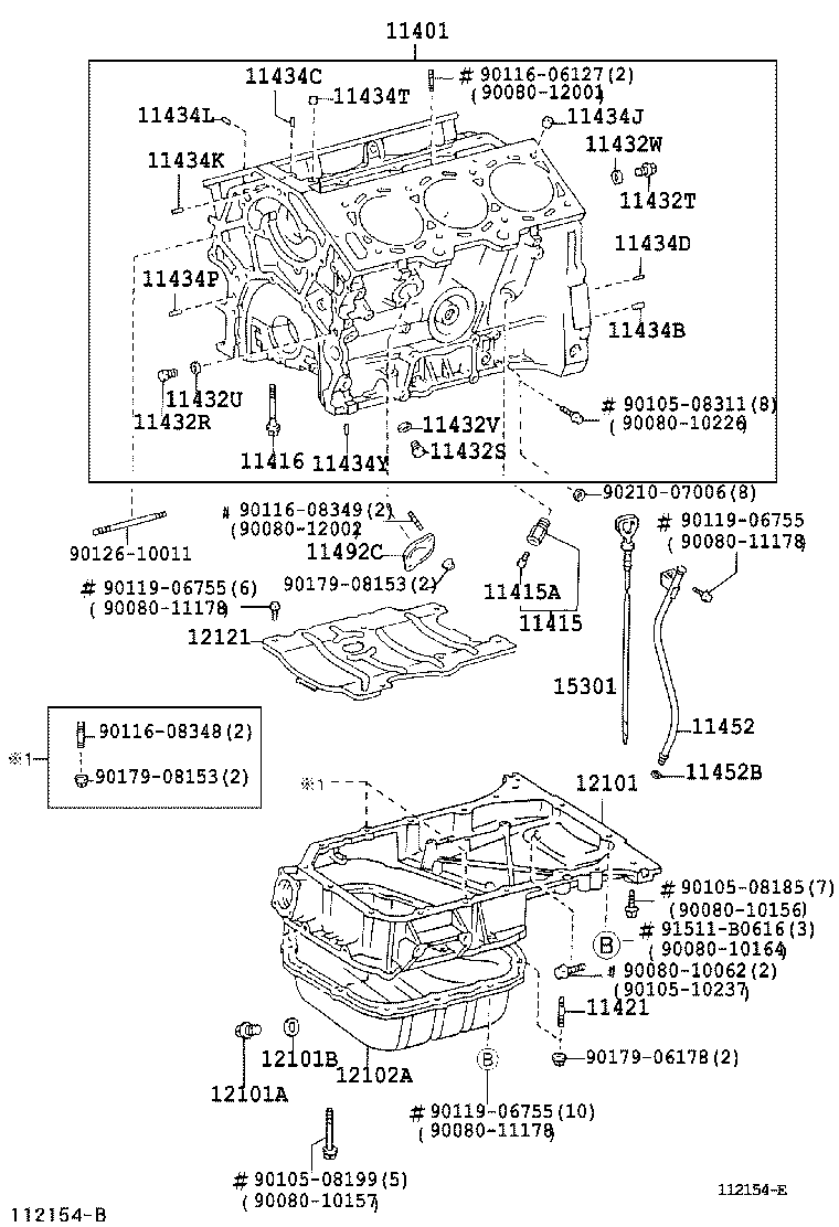 90080-31073 SEAL, ENGINE REAR OIL product image