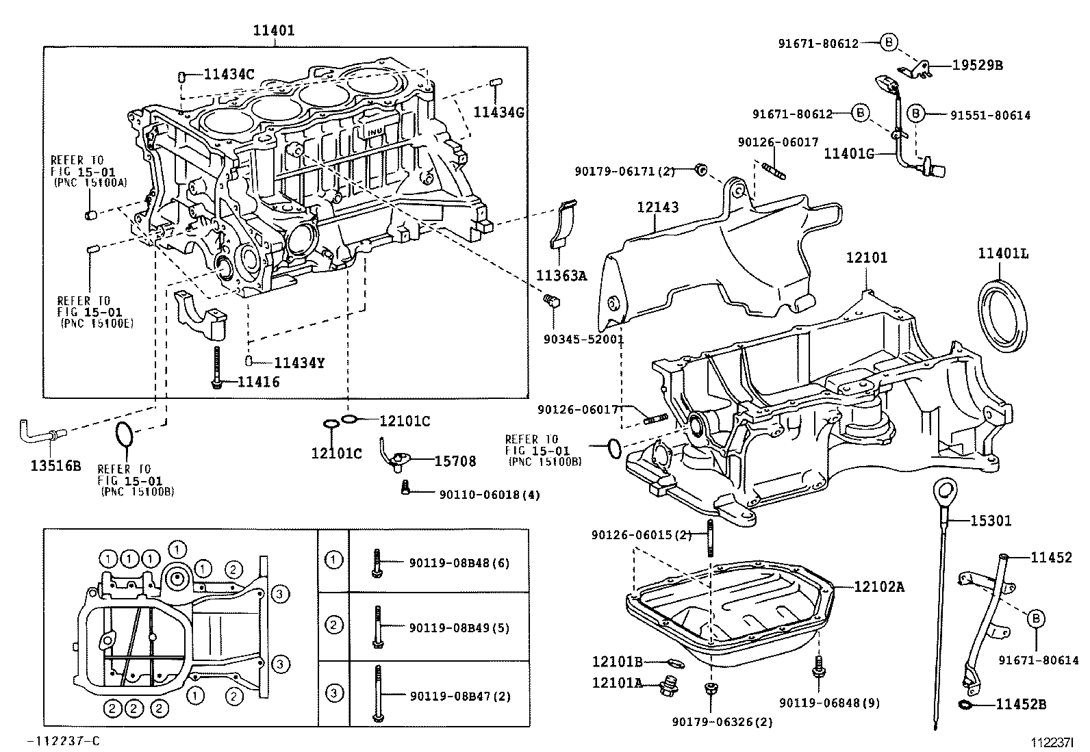 11401-29845 BLOCK SUB-ASSY, CYLINDER product image