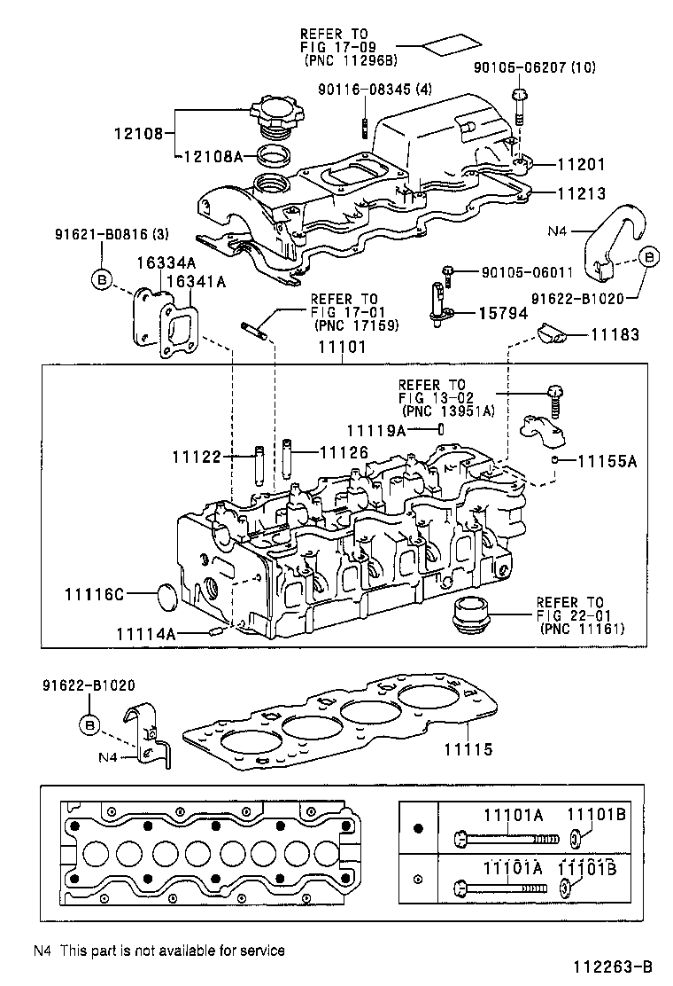 11101-22090 HEAD SUB-ASSY, CYLINDER product image