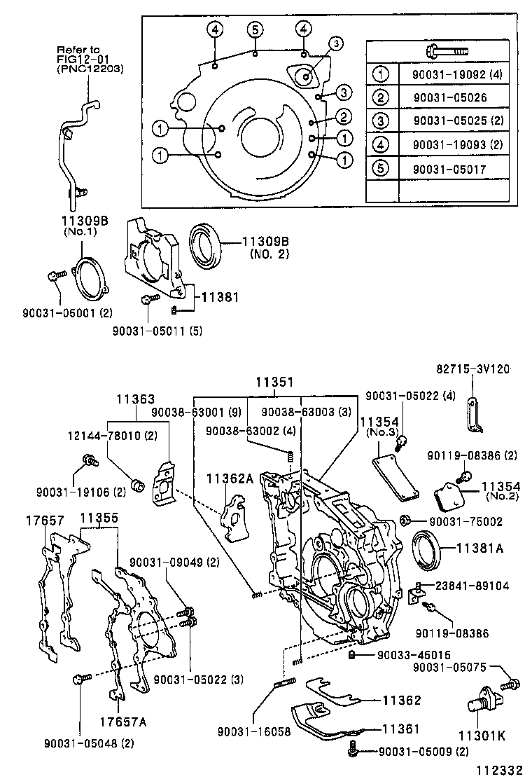11308-78140 HOUSING, FLYWHEEL product image