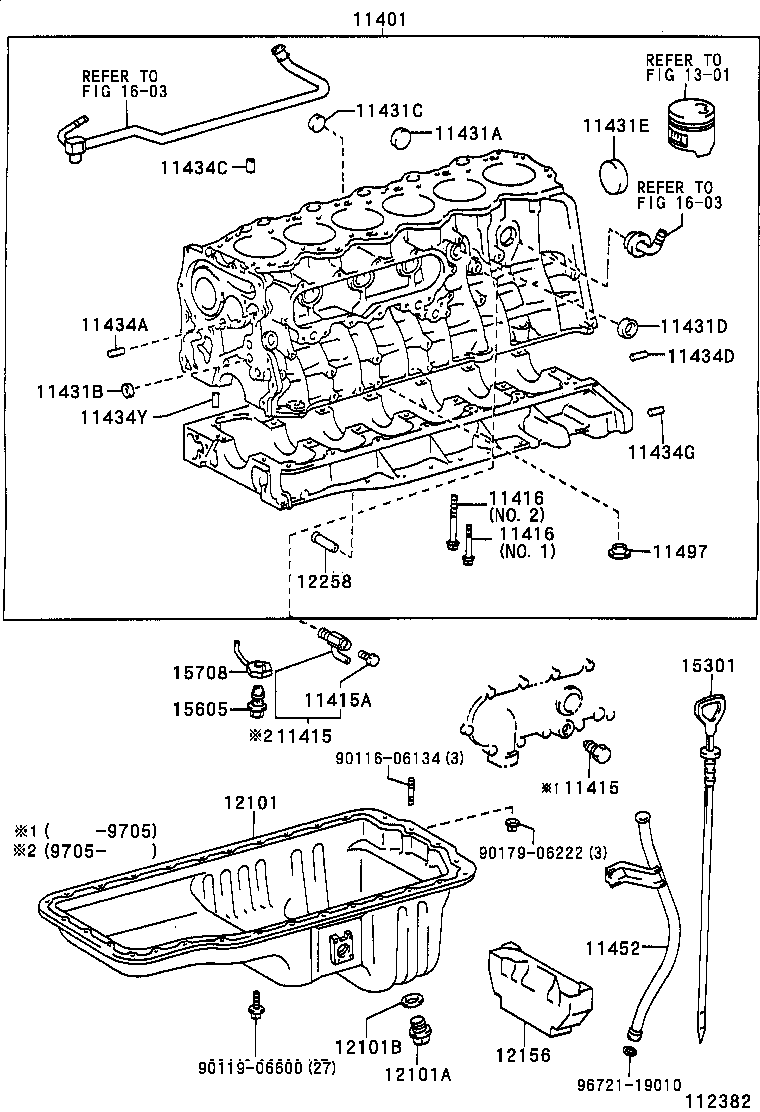 11401-19797 BLOCK SUB-ASSY, CYLINDER product image