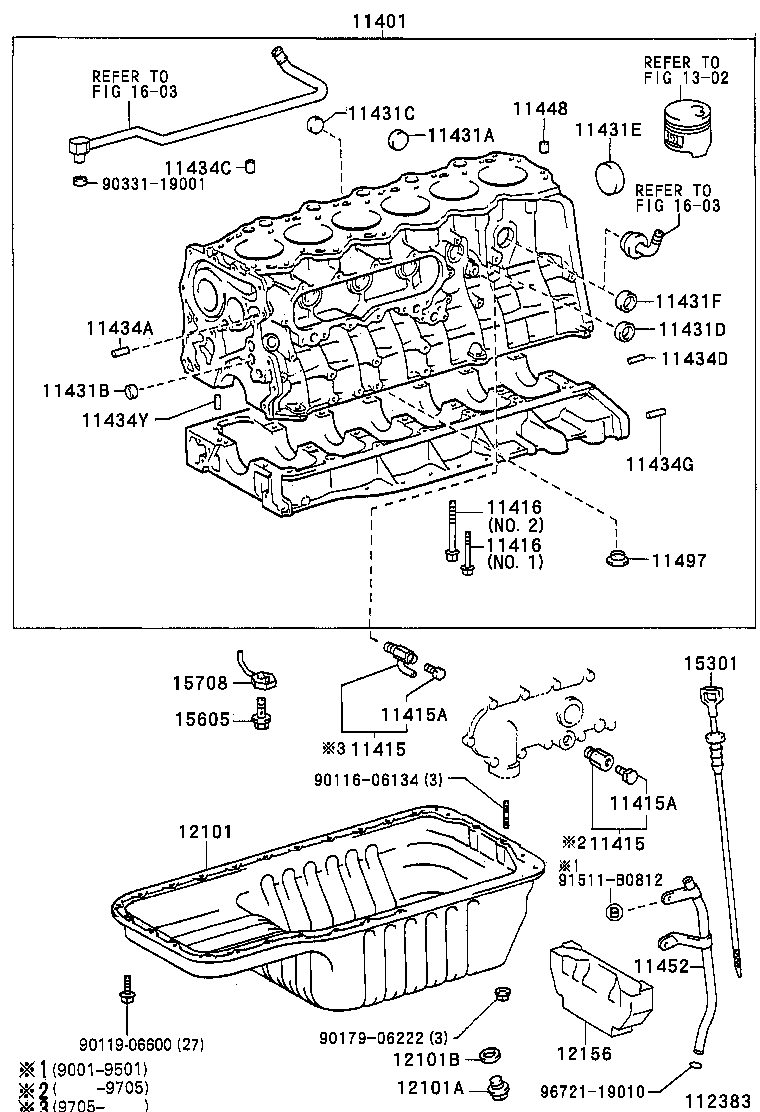 11401-19797 BLOCK SUB-ASSY, CYLINDER product image