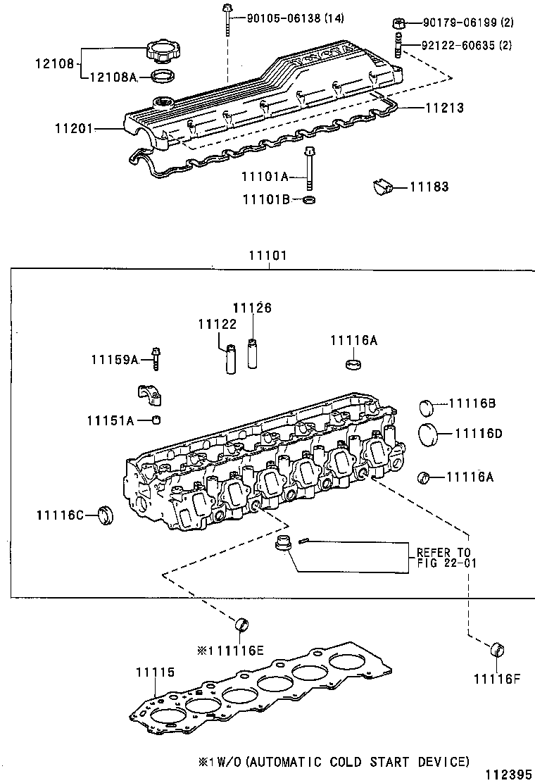 11101-69097 HEAD SUB-ASSY, CYLINDER product image
