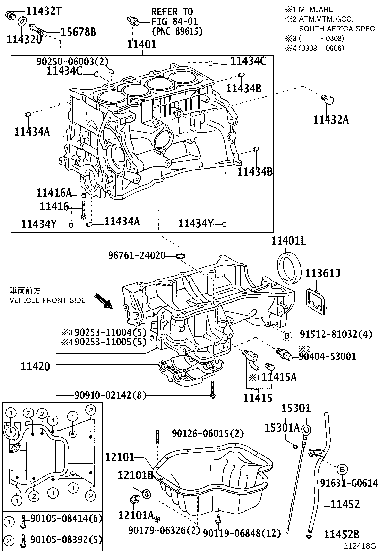 11401-09102 BLOCK SUB-ASSY, CYLINDER product image