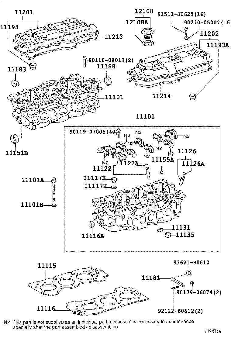 11115-05020-B0 GASKET, CYLINDER HEAD product image