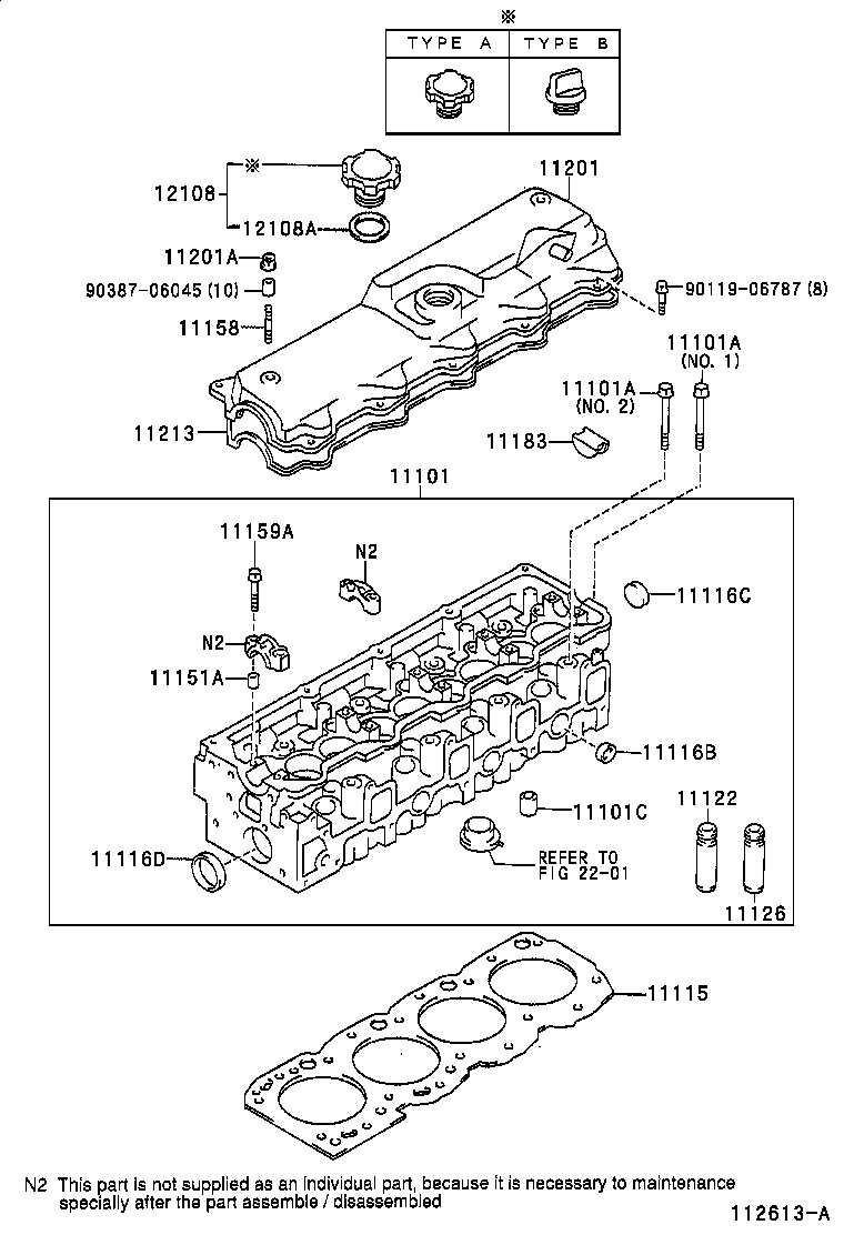 11101-05030 HEAD SUB-ASSY, CYLINDER product image