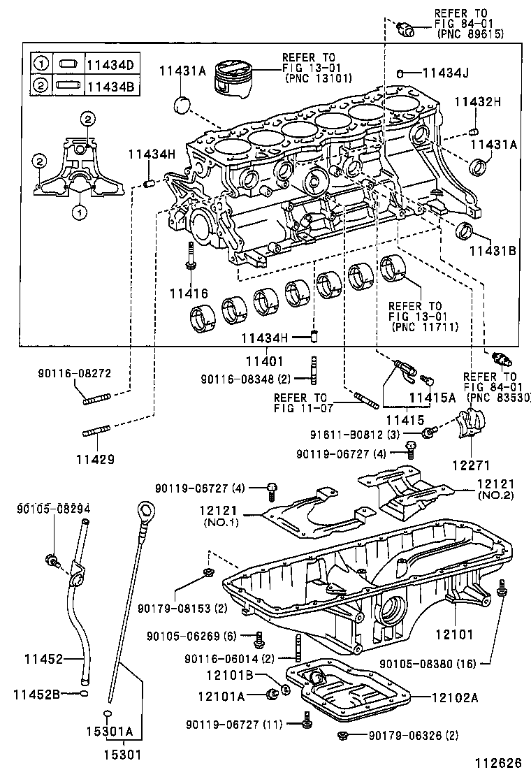 11401-49765 BLOCK SUB-ASSY, CYLINDER product image