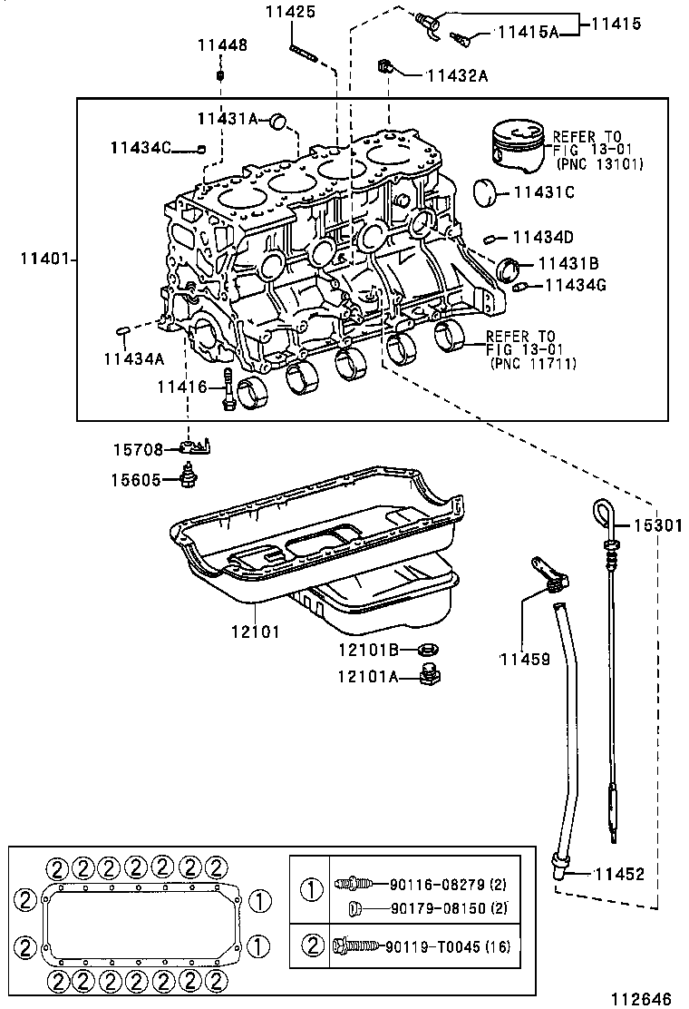11496-75011 GASKET, OIL HOLE COVER PLATE product image