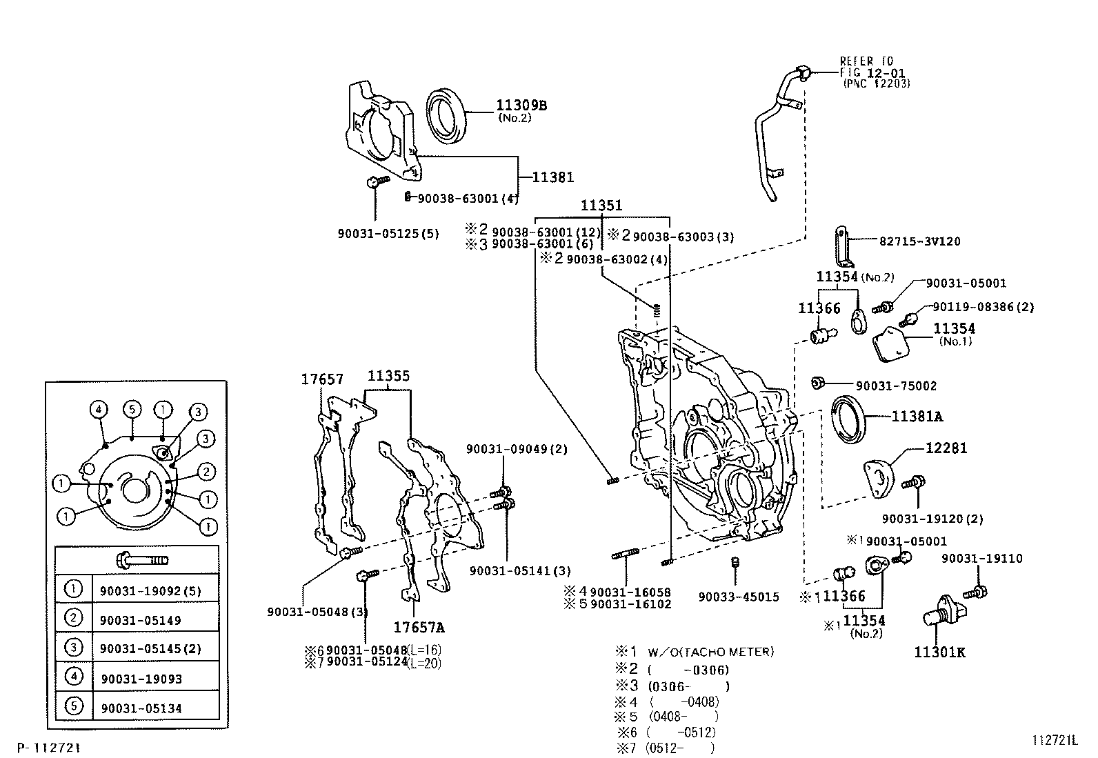 11302-78050 COVER SUB-ASSY, TIMING CHAIN OR BELT product image