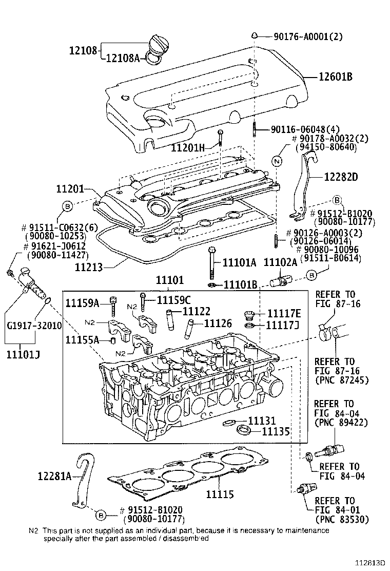 11101-09132 HEAD SUB-ASSY, CYLINDER product image
