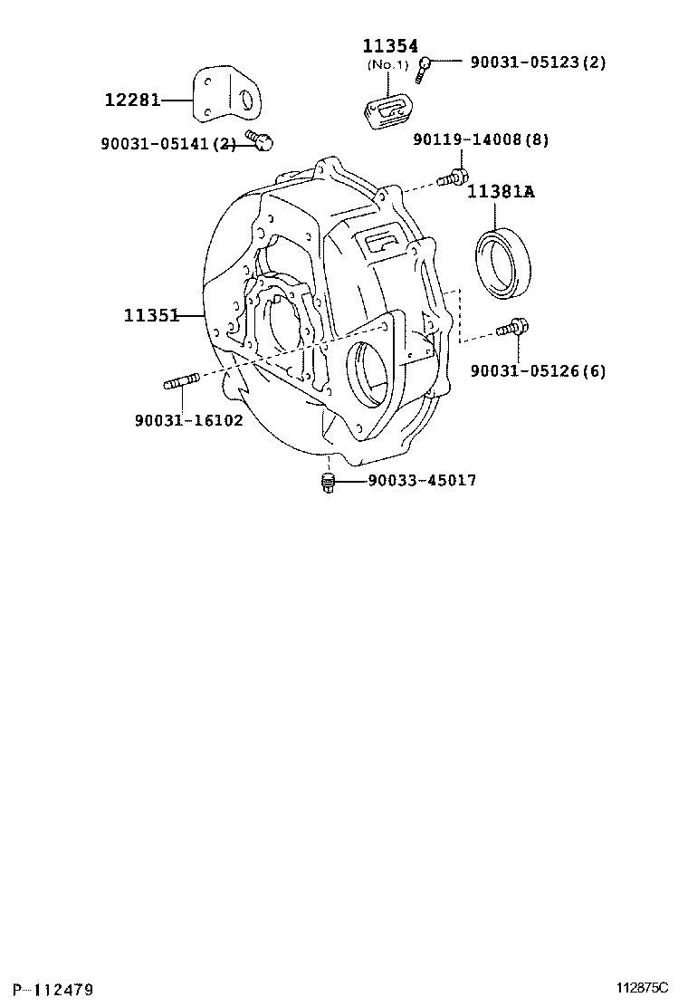 11302-78050 COVER SUB-ASSY, TIMING CHAIN OR BELT product image