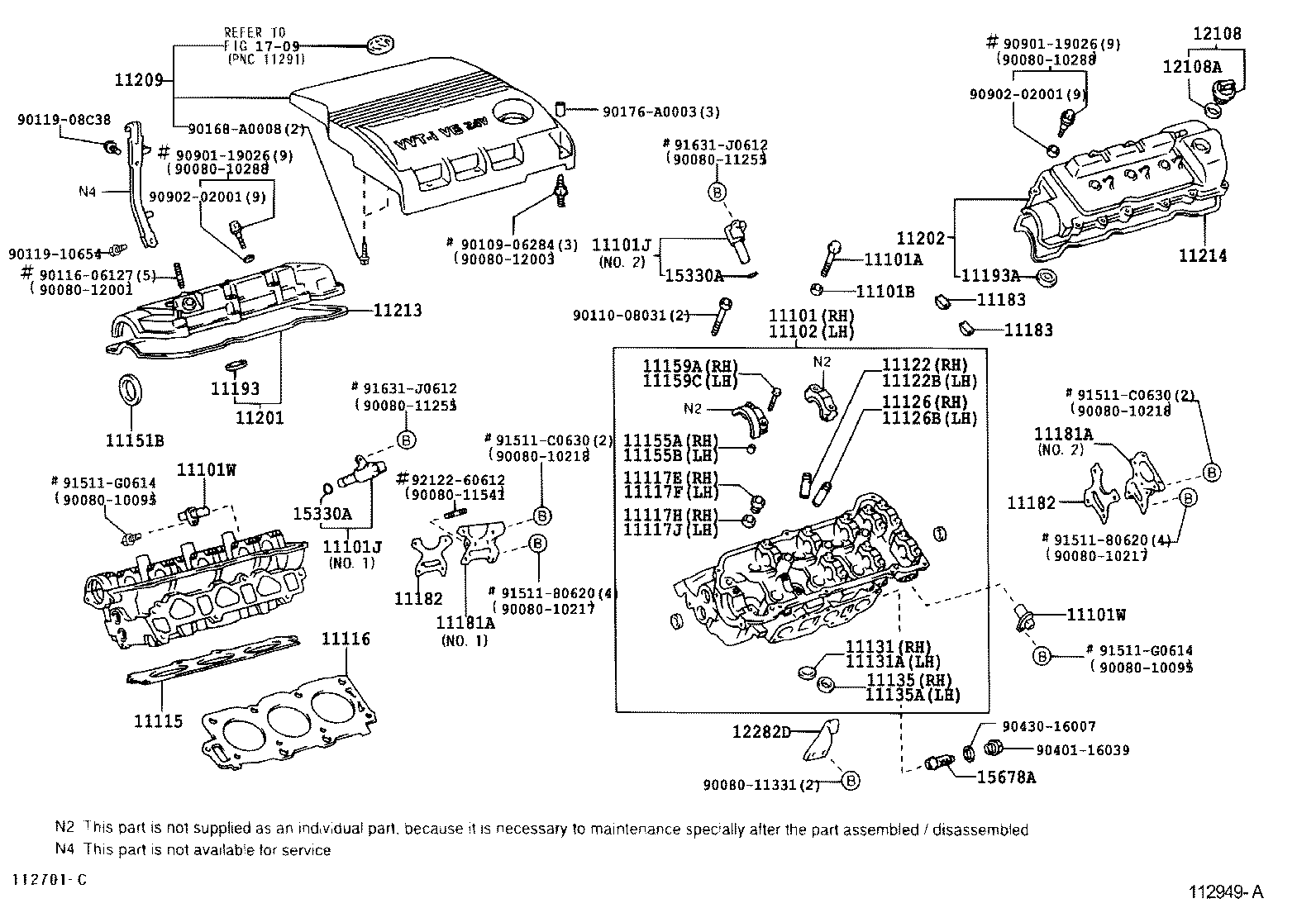 11101-09132 HEAD SUB-ASSY, CYLINDER product image