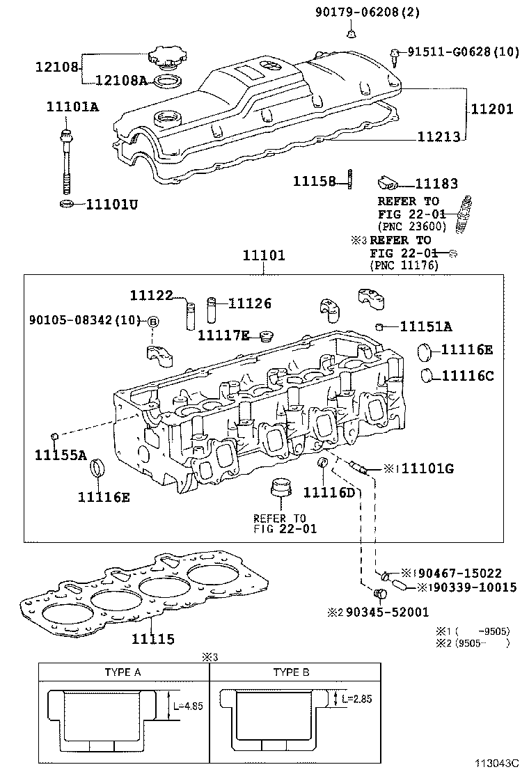 11101-75140 HEAD SUB-ASSY, CYLINDER product image