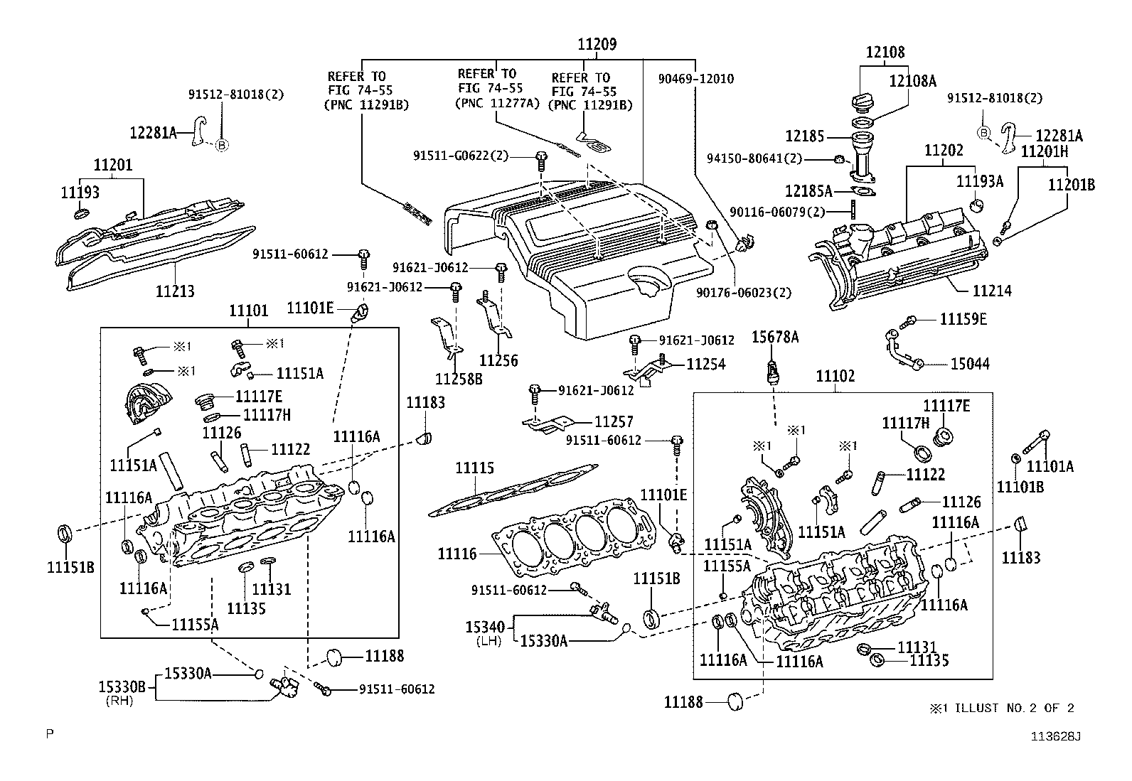11101-59195 HEAD SUB-ASSY, CYLINDER product image
