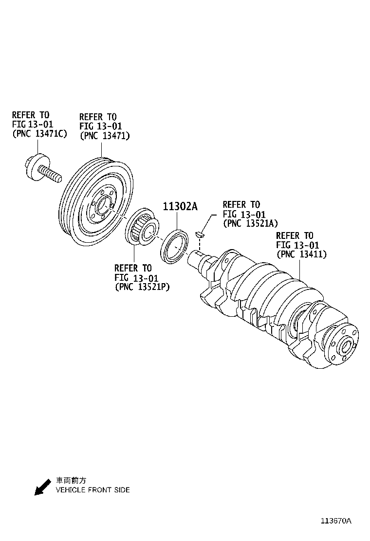 90126-06029 BOLT, STUD(FOR ENGINE REAR OIL SEAL RETAINER) product image
