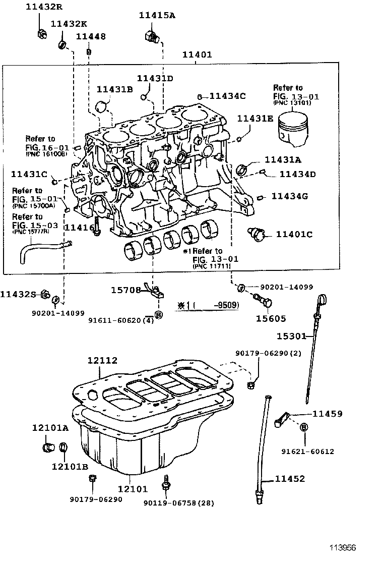 11401-09060 BLOCK SUB-ASSY, CYLINDER product image