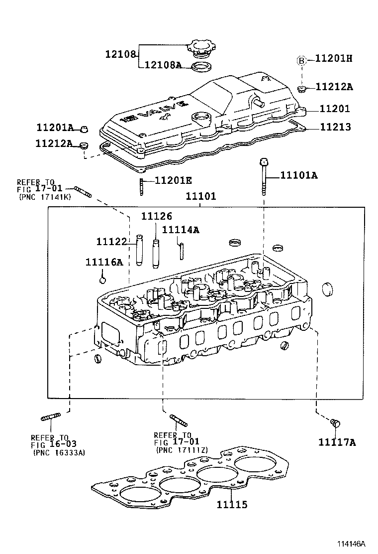 11101-49387 HEAD SUB-ASSY, CYLINDER product image