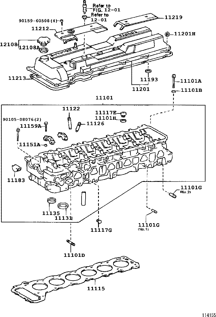 11101-17020 HEAD SUB-ASSY, CYLINDER product image