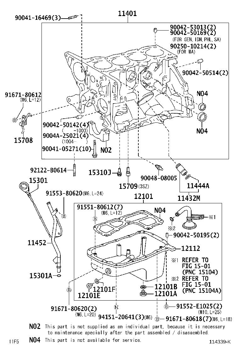 11452-BZ010 GUIDE, OIL LEVEL GAGE product image