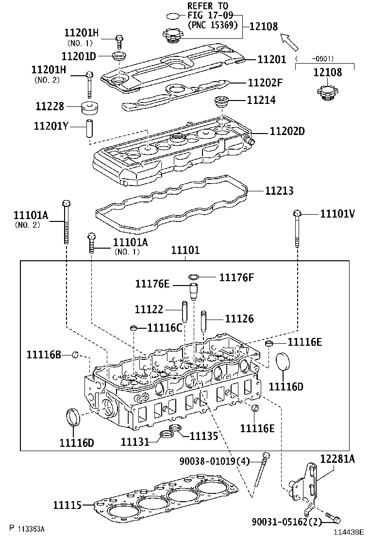 11101-49387 HEAD SUB-ASSY, CYLINDER product image