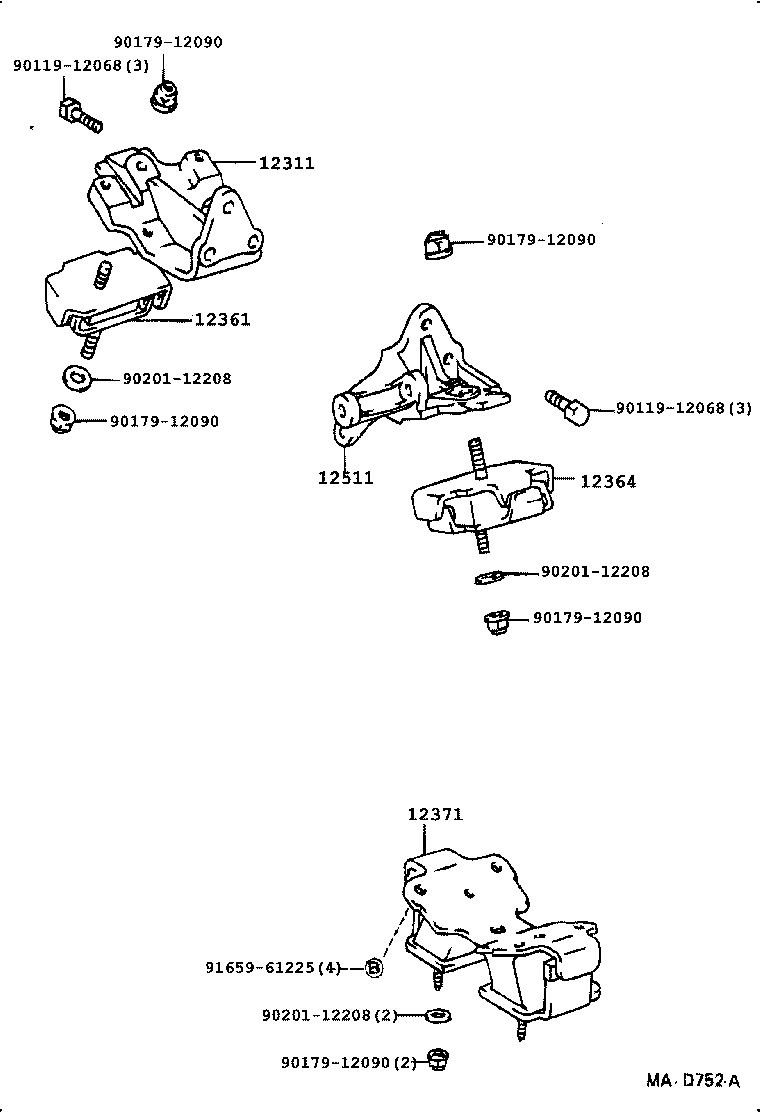 16630-61070 PULLEY ASSY, IDLER product image