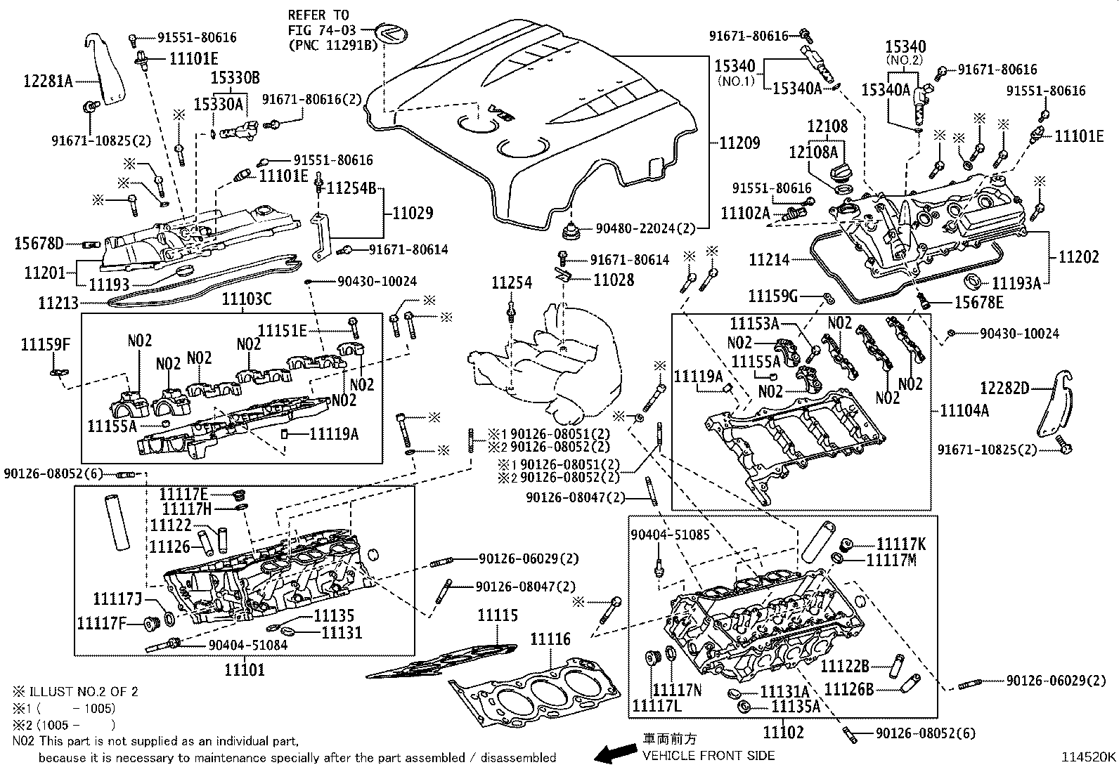 11101-39596 HEAD SUB-ASSY, CYLINDER product image