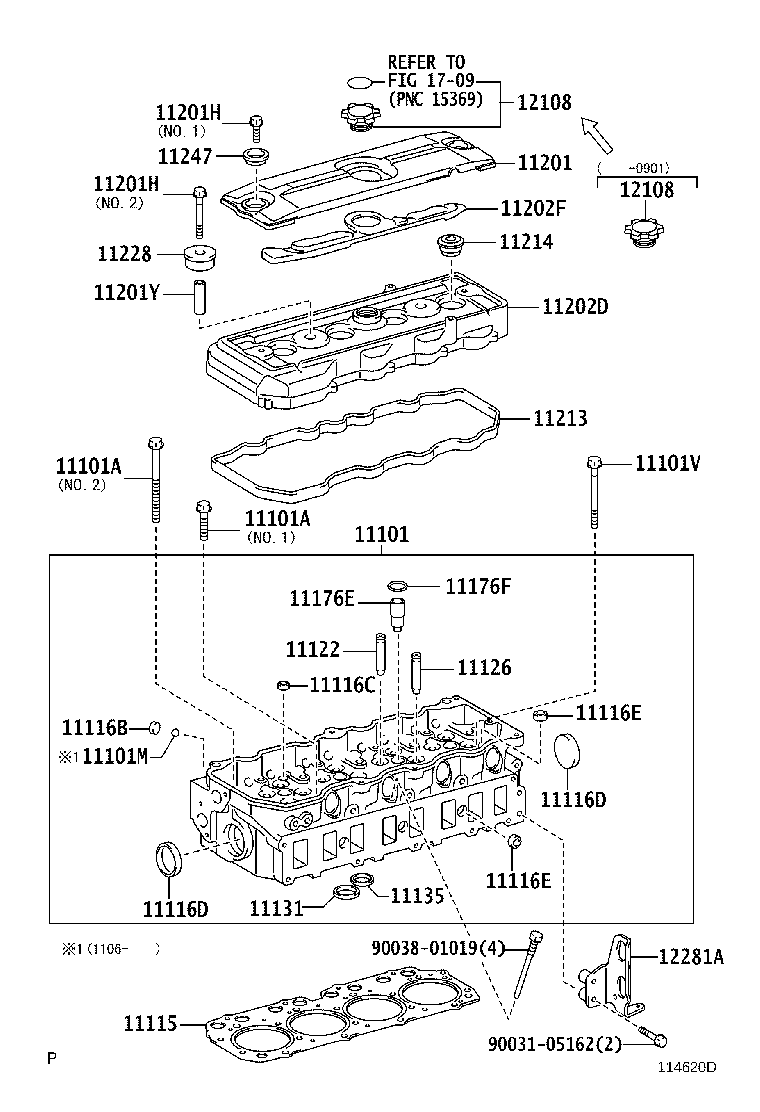 11101-79306 HEAD SUB-ASSY, CYLINDER product image