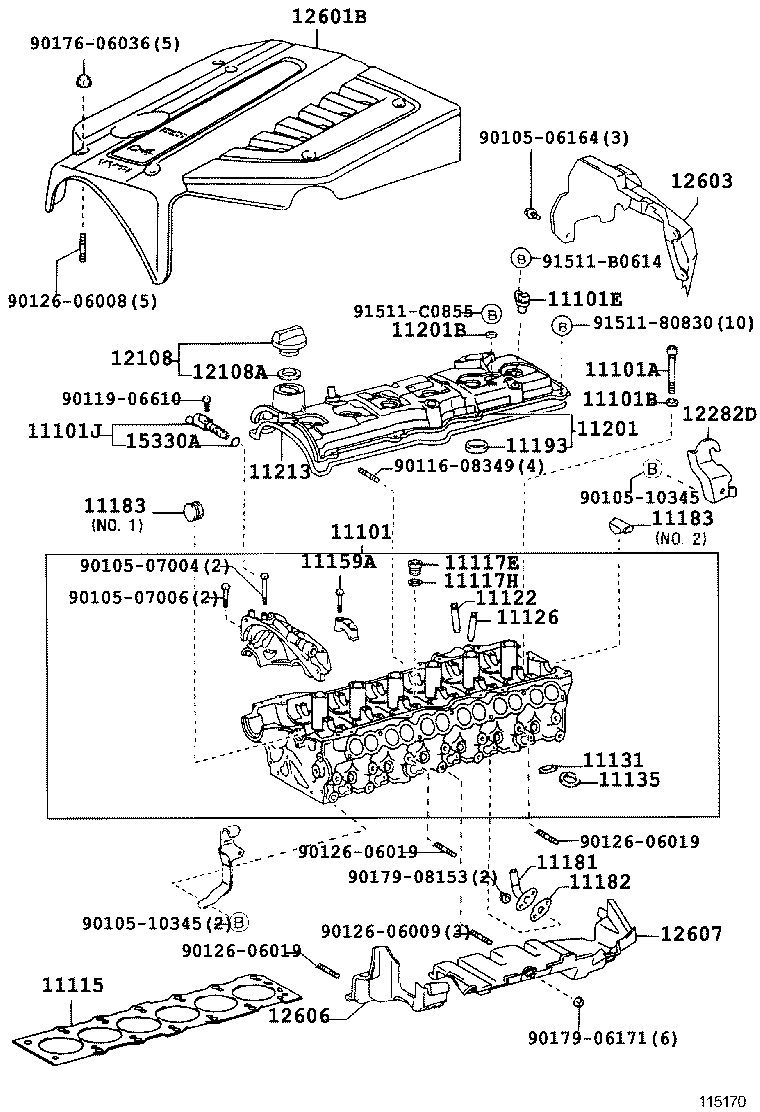 11101-49426 HEAD SUB-ASSY, CYLINDER product image