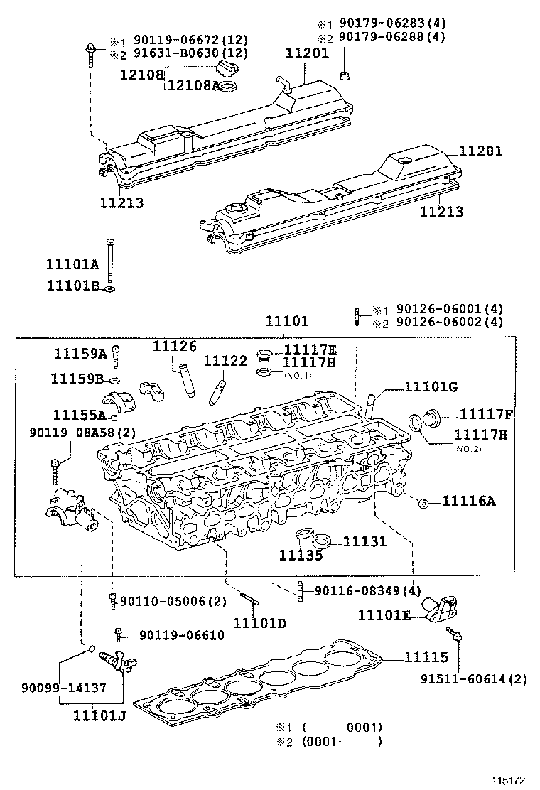 11101-49426 HEAD SUB-ASSY, CYLINDER product image