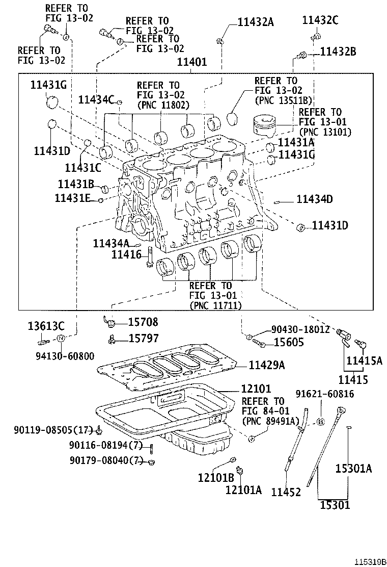 11409-78040 GUIDE, OIL LEVEL GAGE product image