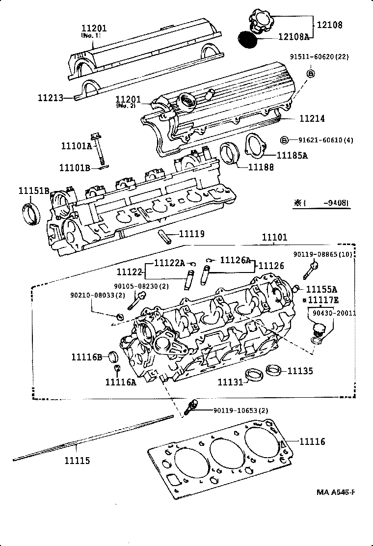 11101-69126 HEAD SUB-ASSY, CYLINDER product image