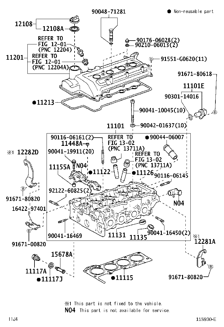 11101-B9240 HEAD SUB-ASSY, CYLINDER product image