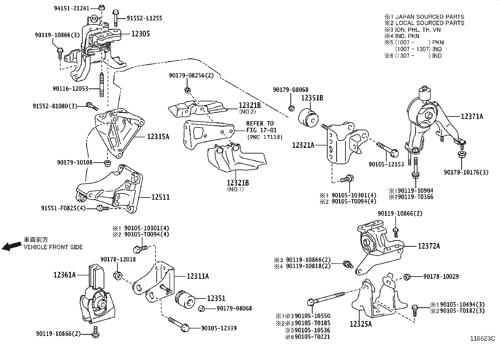 12351-0D090 DAMPER, ENGINE MOUNTING(FOR INSULATOR) product image