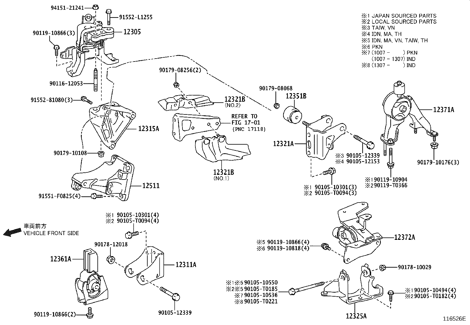 12351-0D090 DAMPER, ENGINE MOUNTING(FOR INSULATOR) product image