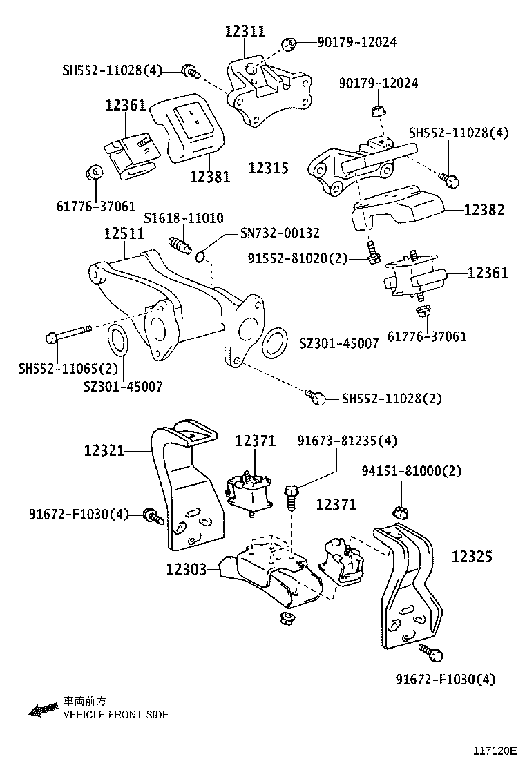 12519-78060 SLIDER, FAN BELT ADJUSTING product image
