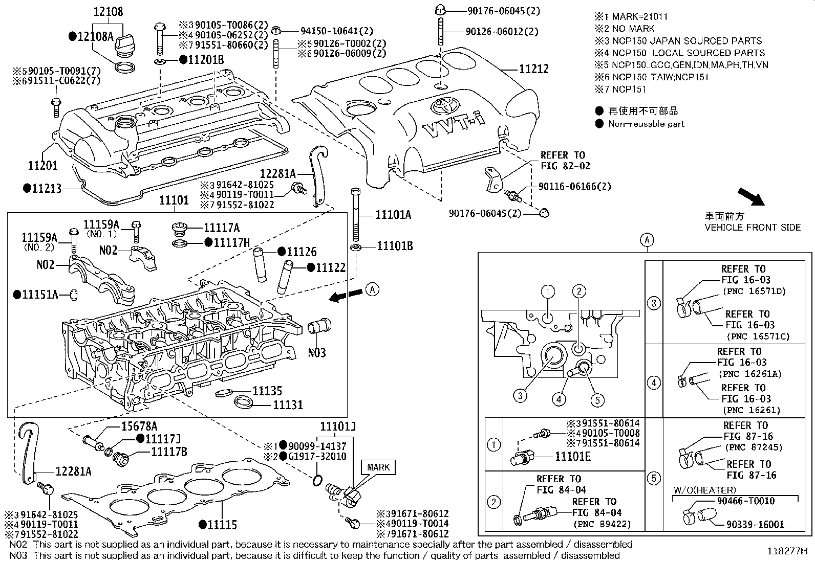 11101-B9650 HEAD SUB-ASSY, CYLINDER product image